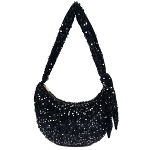 Nooki Nessa Half-moon Sequin Bag